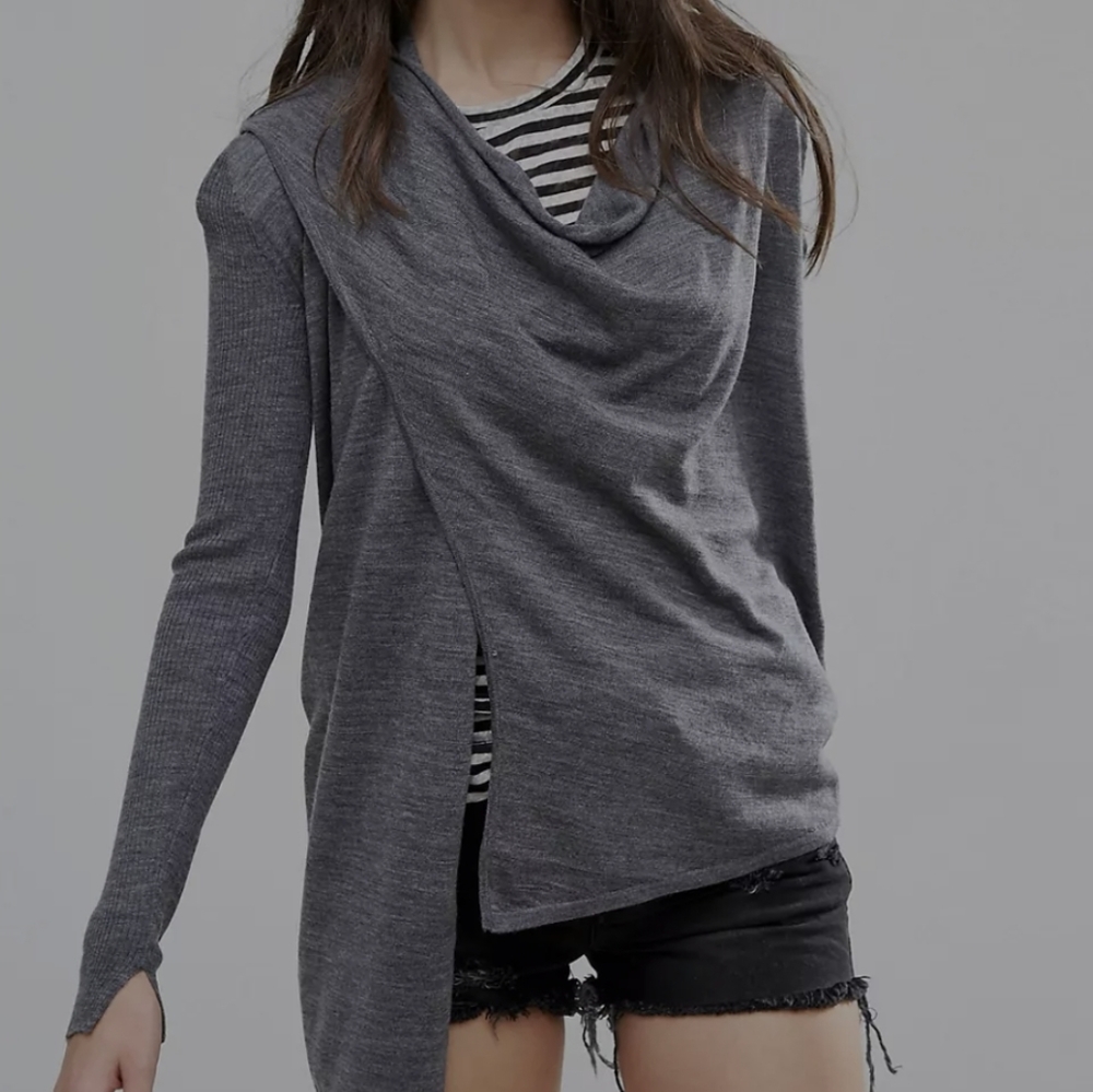 All saints drina ribbed cardigan